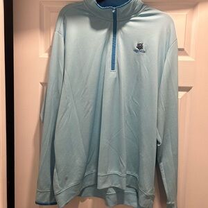 Adidas Crestwood Golf Club Light Blue Pullover Quarter Zip